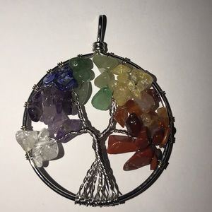 Chakras/tree of life pendant
